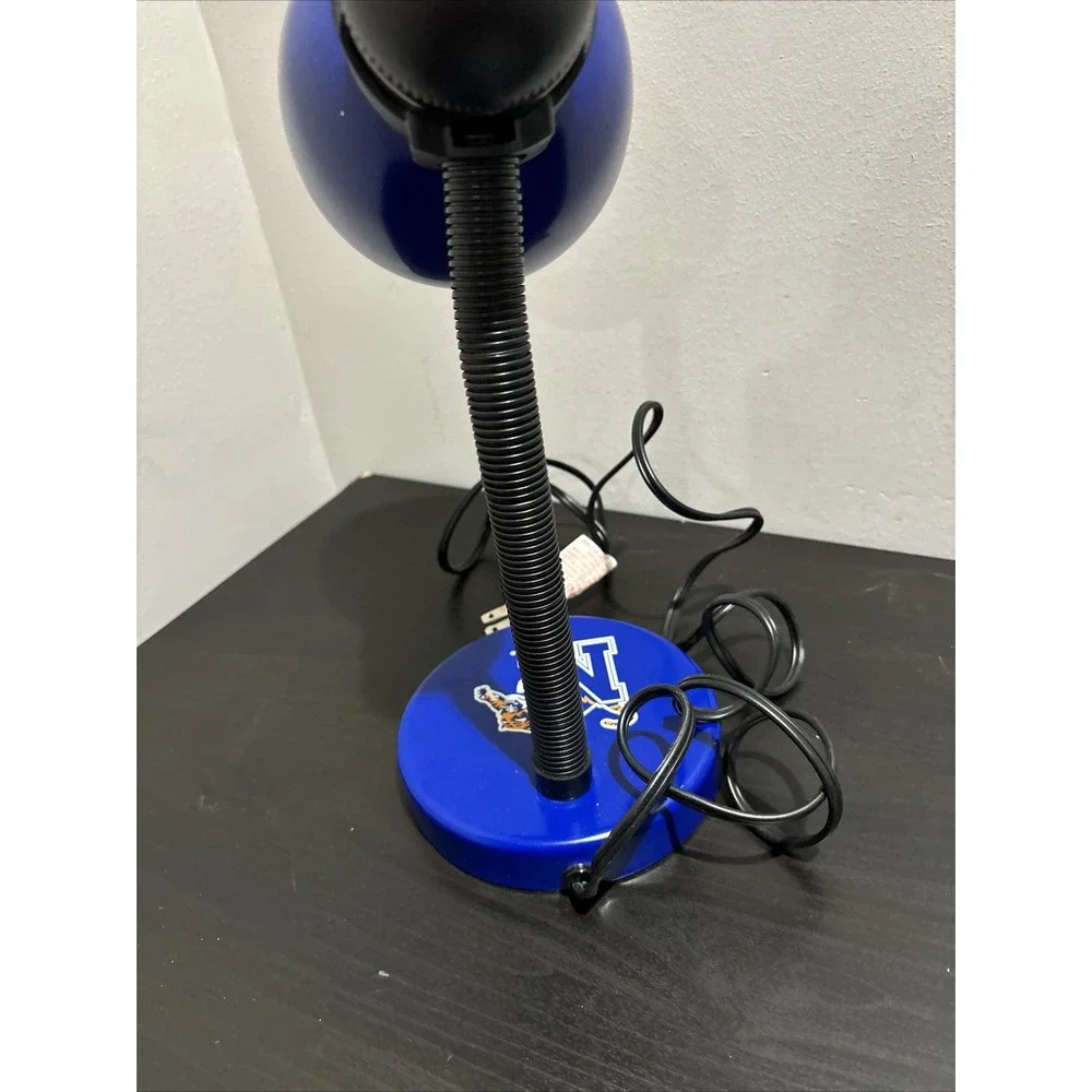 Vintage University Of Memphis Tigers Football Blue Adjustable Desk Table Lamp